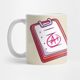 A+ Grade Report Cartoon Mug